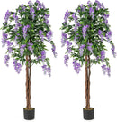 Artificial Wisteria Tree 5.5 FT with Nursery Pot Set of 2