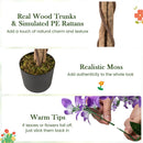 Artificial Wisteria Tree 5.5 FT with Nursery Pot Set of 2