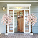 5.5 FT Tall Artificial Cherry Blossom Tree with Pink/White Flowers 1 Pack
