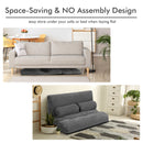 6-Position Adjustable Sleeper Lounge Couch with 2 Pillows