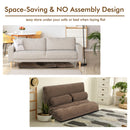 6-Position Adjustable Sleeper Lounge Couch with 2 Pillows