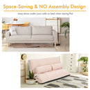 6-Position Adjustable Sleeper Lounge Couch with 2 Pillows