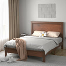 Full Size Platform Slat Bed Frame with High Headboard