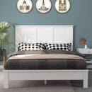 Full Wood Headboard Flat Panel with Pre-drilled Holes and Height Adjustment