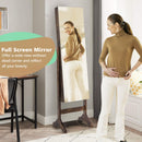 Standing Jewelry Cabinet with Full Length Mirror