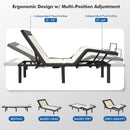 Queen Size Adjustable Bed Base Electric Bed Frame with Massage Modes