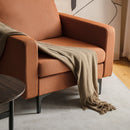 Modern Accent Armchair with Side Storage Pocket