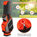 10.5 Inch Golf Stand Bag with 14 Way Dividers and 7 Zippered Pockets