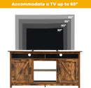 60”Industrial TV Stand Entertainment Center with Shelve and Cabinet-Brown