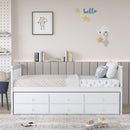 Twin Captain’s Bed with Trundle and 3 Storage Drawers