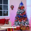 5/6/7/8 FT Artificial Christmas Tree with LED Lights and Remote APP Control