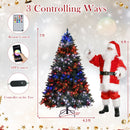 5/6/7/8 FT Artificial Christmas Tree with LED Lights and Remote APP Control