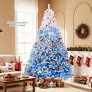 5/6/7/8 FT Artificial Christmas Tree with Warm White LED Lights and 8 Modes