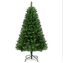 5/6/7 Feet Artificial Christmas Tree Hinged Xmas Tree with 7 Lighting Modes
