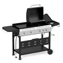 5-Burner Propane Gas Grill and Griddle Combo with Side Burner