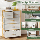 5-Drawer Dresser with Top Shelf for Bedroom-Natural