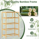 5-Drawer Dresser with Top Shelf for Bedroom-Natural