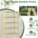 5-Drawer Dresser with Top Shelf for Bedroom-Natural