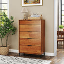 5-Drawer Dresser with Interlock System for Bedroom Living Room