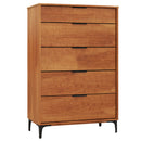 5-Drawer Dresser with Interlock System for Bedroom Living Room