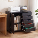 5-Drawer Mobile Storage Cabinet with Adjustable Shelf