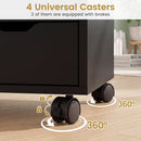 5-Drawer Mobile Storage Cabinet with Adjustable Shelf