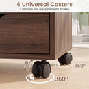 5-Drawer Mobile Storage Cabinet with Adjustable Shelf