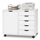 5-Drawer Mobile Storage Cabinet with Adjustable Shelf