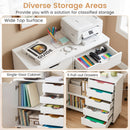 5-Drawer Mobile Storage Cabinet with Adjustable Shelf