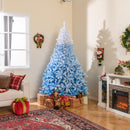 2025 New Artificial Christmas Tree with 456 Branch Tips and Folding Metal Stand
