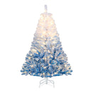 5/6/7/8 FT Artificial Christmas Tree with Warm White LED Lights and 8 Modes