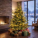 6 FT Pre-Lit Artificial Christmas Tree with 240 LED Lights