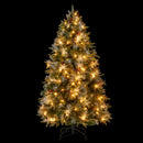 5 Feet Pre-Lit Artificial Christmas Tree with 8 Modes LED Lights with Berries