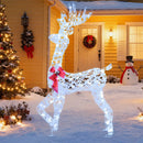 5 Feet Pre-Lit Christmas Reindeer with 100 LED Lights