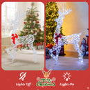 5 Feet Pre-Lit Christmas Reindeer with 100 LED Lights