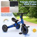 5-In-1 Toddler Bike Kids Balance Bike with Removable Pedals
