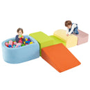 5-Piece Climb and Crawl Playset with Ball Pit for Kids