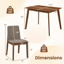 5-Piece Kitchen Table and Upholstered Chairs
