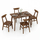 5-Piece Solid Wood Dining Table Set for Small Space