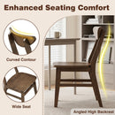 5-Piece Solid Wood Dining Table Set for Small Space