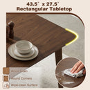 5-Piece Solid Wood Dining Table Set for Small Space