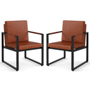 5 Pieces Living Room Set with 2 Accent Chairs and 2 Coffee Tables