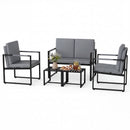 5 Pieces Living Room Set with 2 Accent Chairs and 2 Coffee Tables
