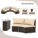 5 Pieces Patio Furniture Set
