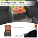 5-Piece Patio Conversation Set with Storage Table