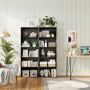 5-Shelf Storage Bookcase Modern Multi-Functional Display Cabinet