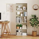 5-Tier Bookshelf Freestanding Display Shelf 67" Gray