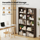 5-Tier Bookshelf Open Display Storage Organizer