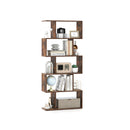 5-Tier Bookshelf with Anti-Toppling Device for Living Room Home Office