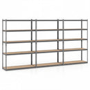 5-Tier Garage Shelving Unit 2200 LBS Metal Storage Shelves Adjustable Utility Rack for Warehouse